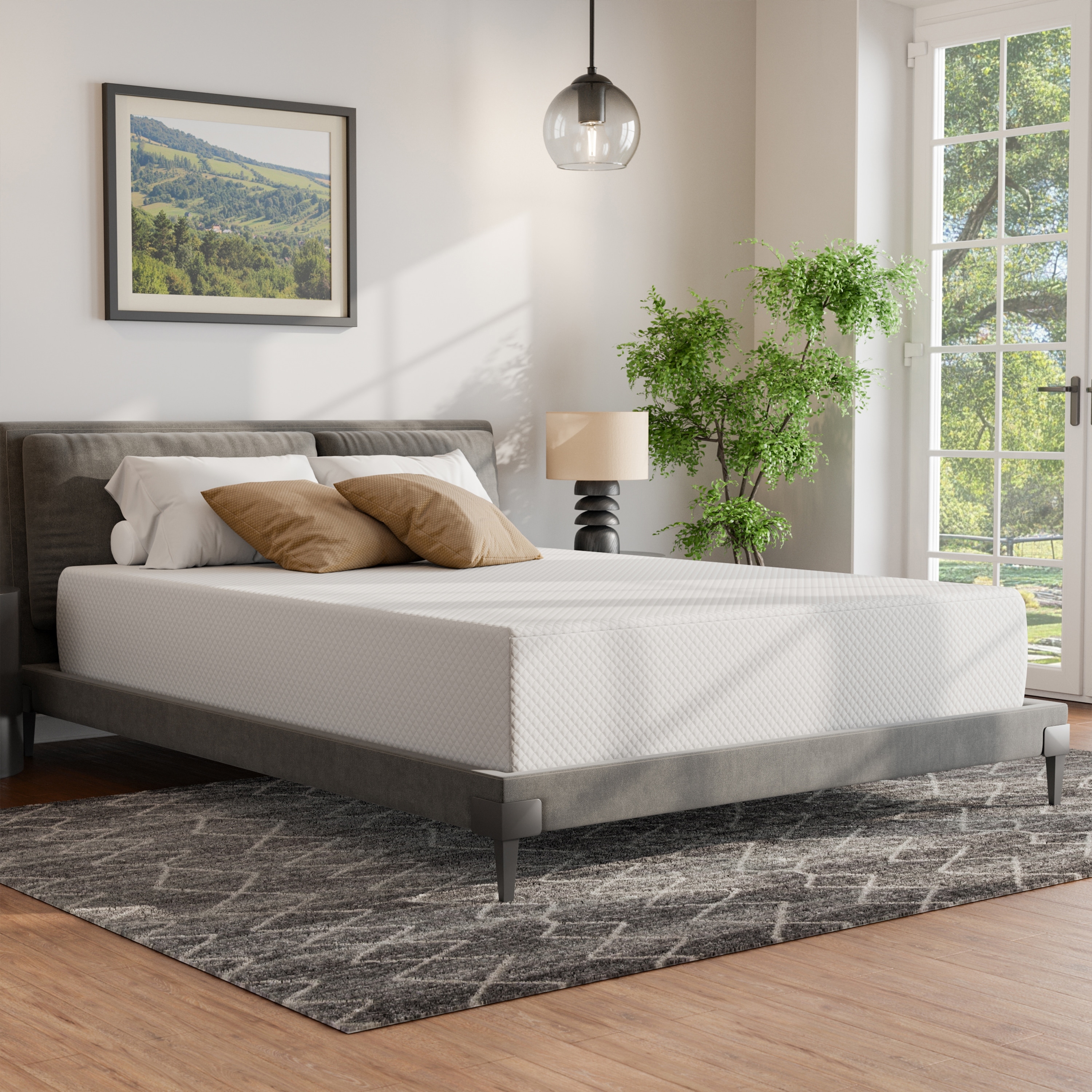 O-Sleep 12 inch Memory Foam Mattress in a Box with CertiPUR-US and OEKO-TEX