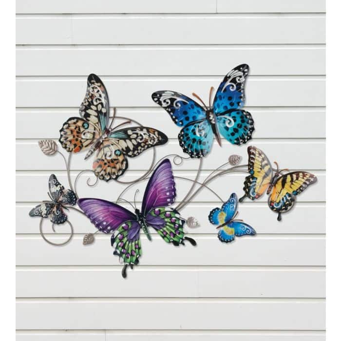 Luster Butterfly Collage Wall Decor - LG