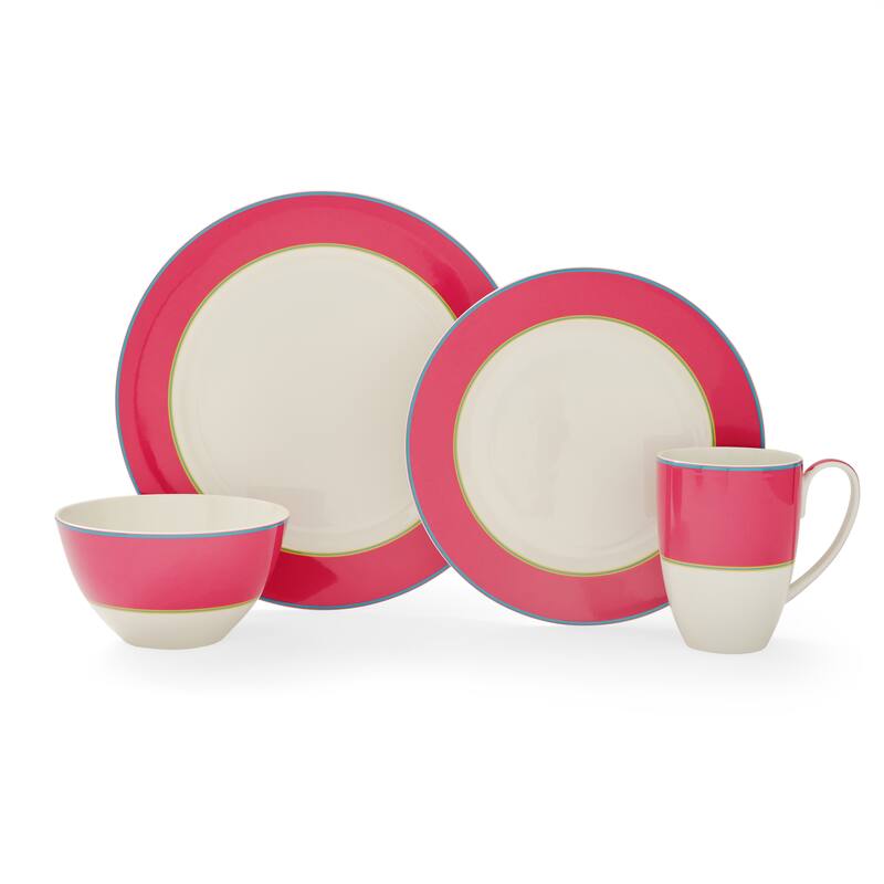Kit Kemp for Spode Calypso Set of 4 17 Ounce Mugs
