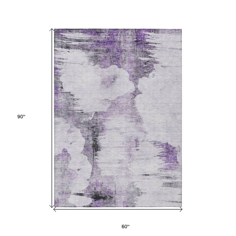 HomeRoots Abstract Transitional Rectangle Outdoor Rug