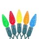 preview thumbnail 3 of 4, 70 Light C6 True Twinkle LED Christmas Mini Light Set, Multicolor, Green Wire, 24 Feet