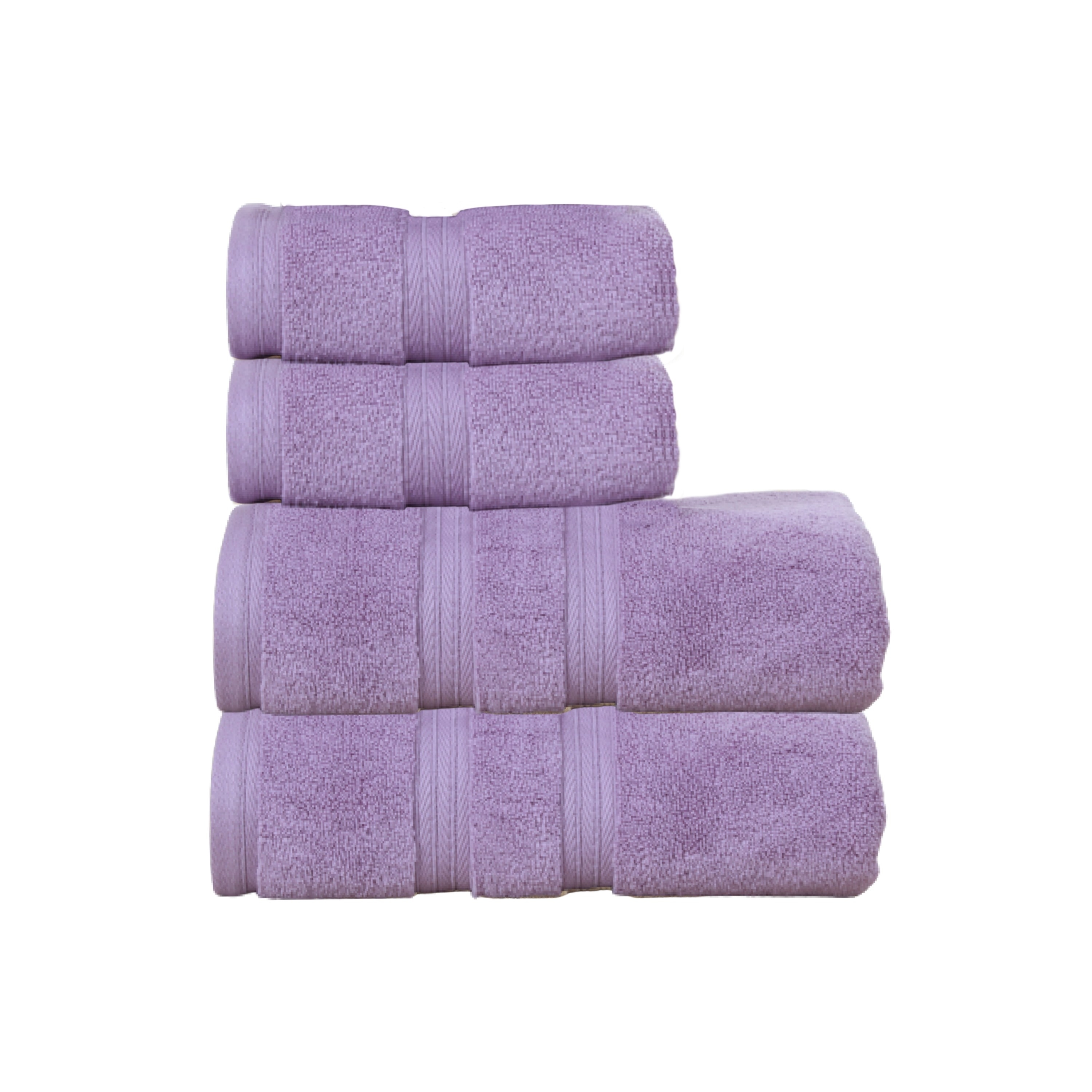Home Weavers Elegance Essentials 550GSM Cotton Zero Twist Super Absorbent Bath Towel Set of 4