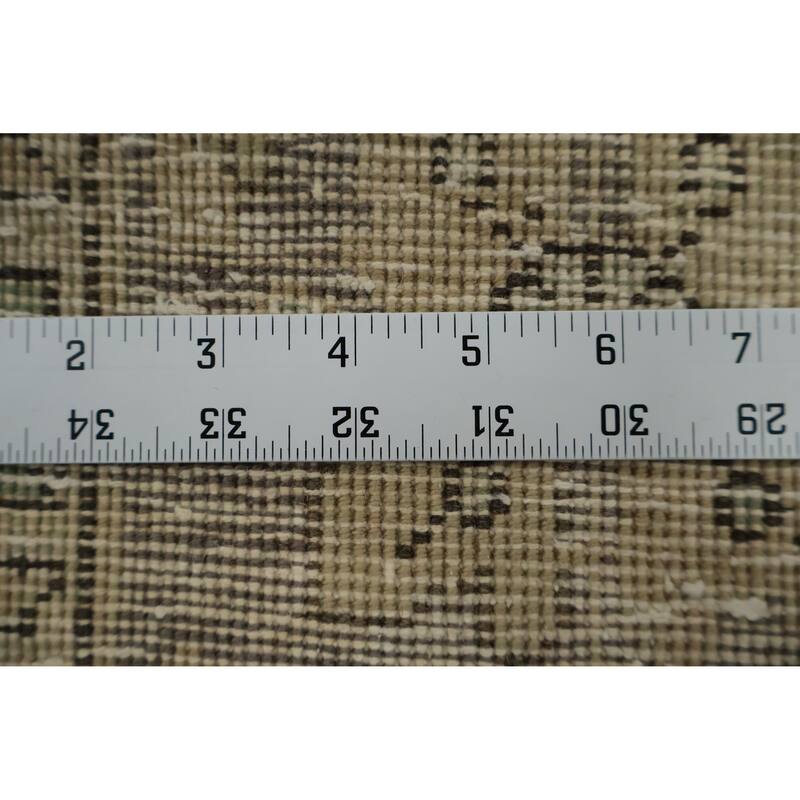 Hand Knotted Oriental 100% Wool Carpet Traditional Medallion Greys & Charcoal Tabriz Area Rug - 11' 2'' X 7' 7''