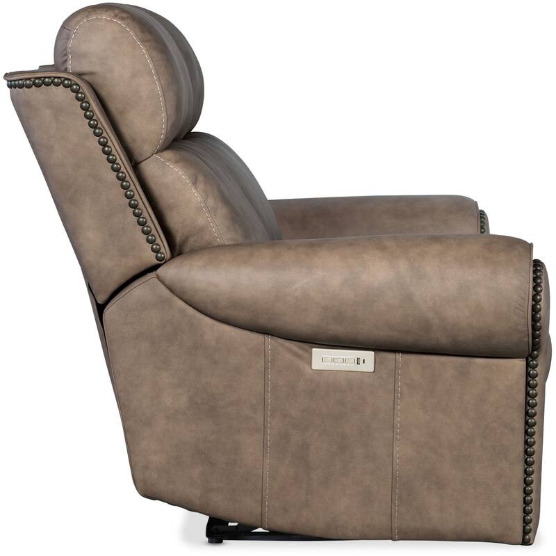 Hooker Furniture SS635-PHZL2 Duncan 66" Wide Leather Loveseat with