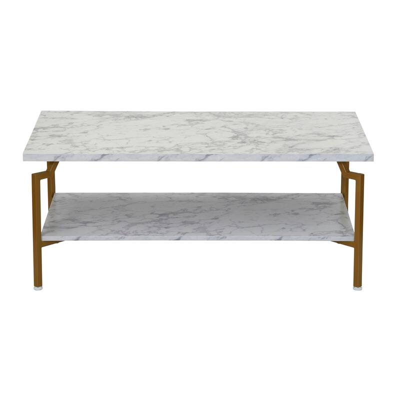 Household Essentials Modern Wood Coffee Table
