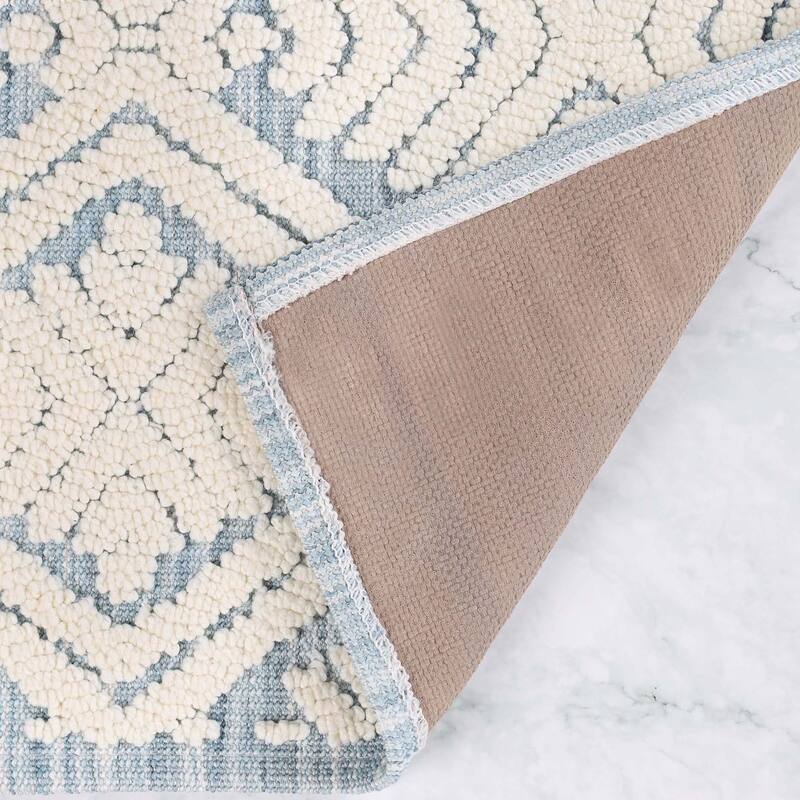 Superior Ceton Geometric Washable Bath Rug, Set of 2