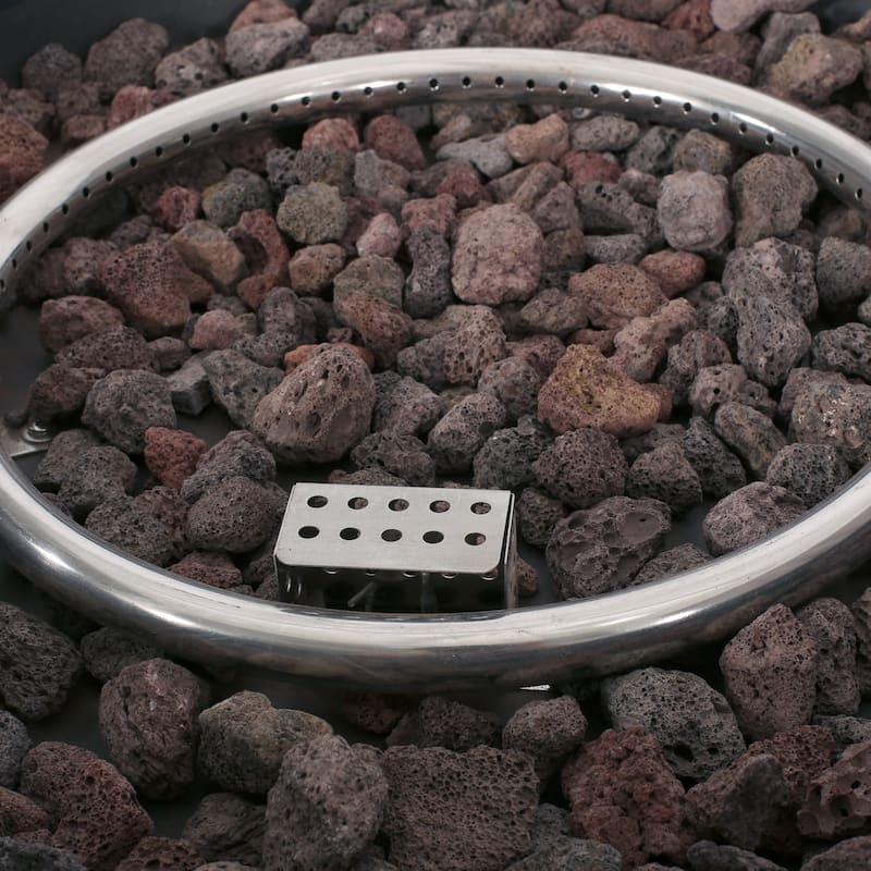 Aidan Outdoor 50,000 BTU Lightweight Concrete Circular Fire Pit (No Tank Holder) by Christopher Knight Home