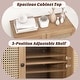 preview thumbnail 9 of 17, Costway Set of 2 Rattan Buffet Sideboard Wine Cabinet Cupboard - See Details