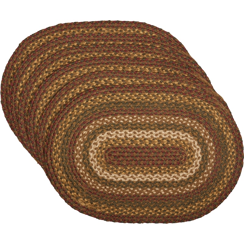 Set of 6 Tea Cabin Jute Placemats (12 x 18 in.) - Placemat 12x18