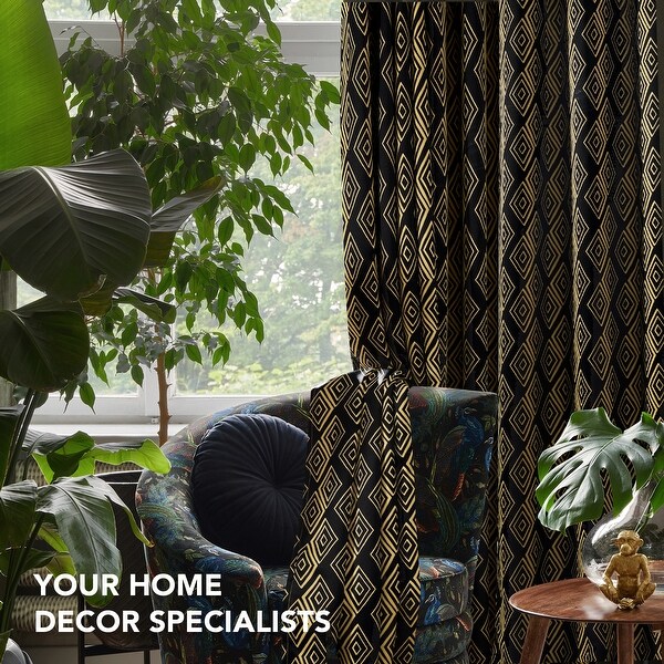 Deconovo Gem Pattern Window Curtains 2 Panels - Bed Bath & Beyond