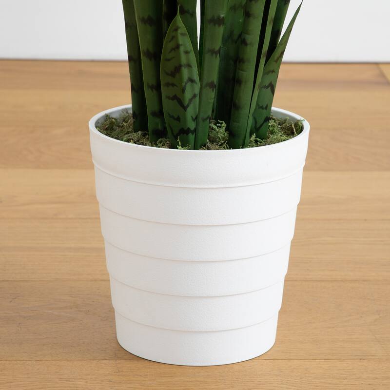 Artificial Sansevieria Potted Plant - 4' - Green