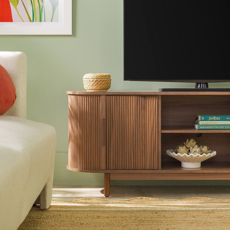Middlebrook Modern Reeded 60-inch TV Stand with Rounded Edges
