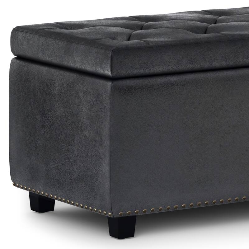 WYNDENHALL Springfield 48 inch Wide Rectangle Storage Ottoman