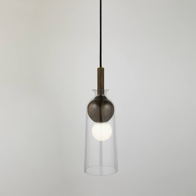Carbon Loft Bonnevie 1-light Pendant with Clear Glass