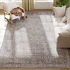 preview thumbnail 1 of 7, HOMCOM Area Rug 8x10, Machine Washable Rug, Non-Slip Traditional Flower Print Floor Cover Foldable Carpet for Living Room Natural/Criss Cross - 9'3" x 12'3" - Square
