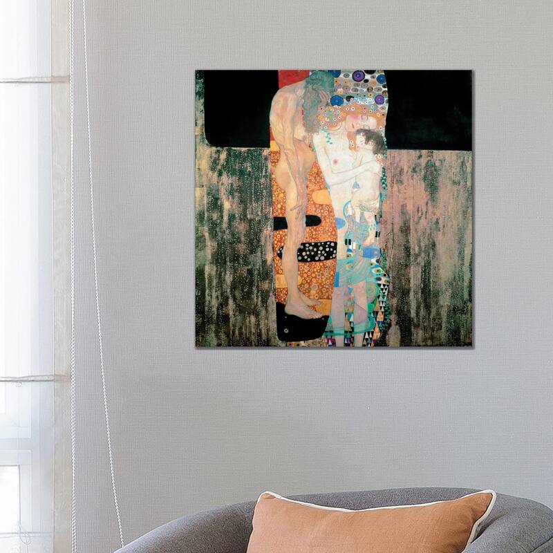 iCanvas "The Three Ages of the Woman, 1905" by Gustav Klimt Canvas Print - 26x26x1.5