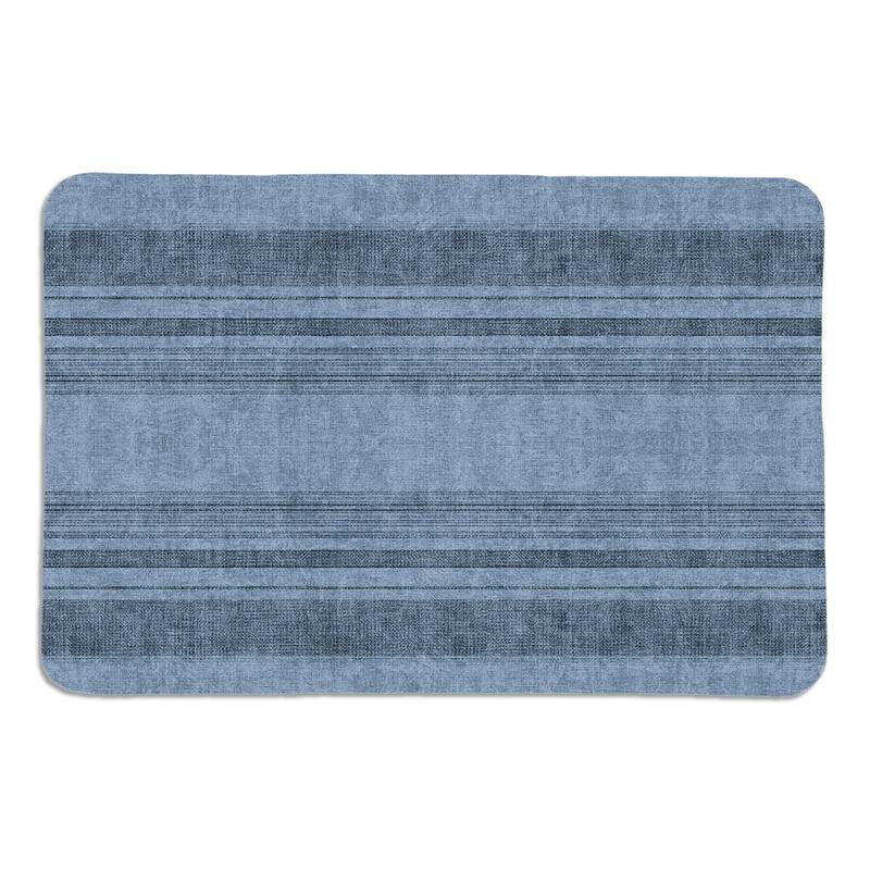 Laural Home Big Sky Dusty Blue Memory Foam Rug