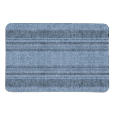 Laural Home Big Sky Dusty Blue Memory Foam Rug