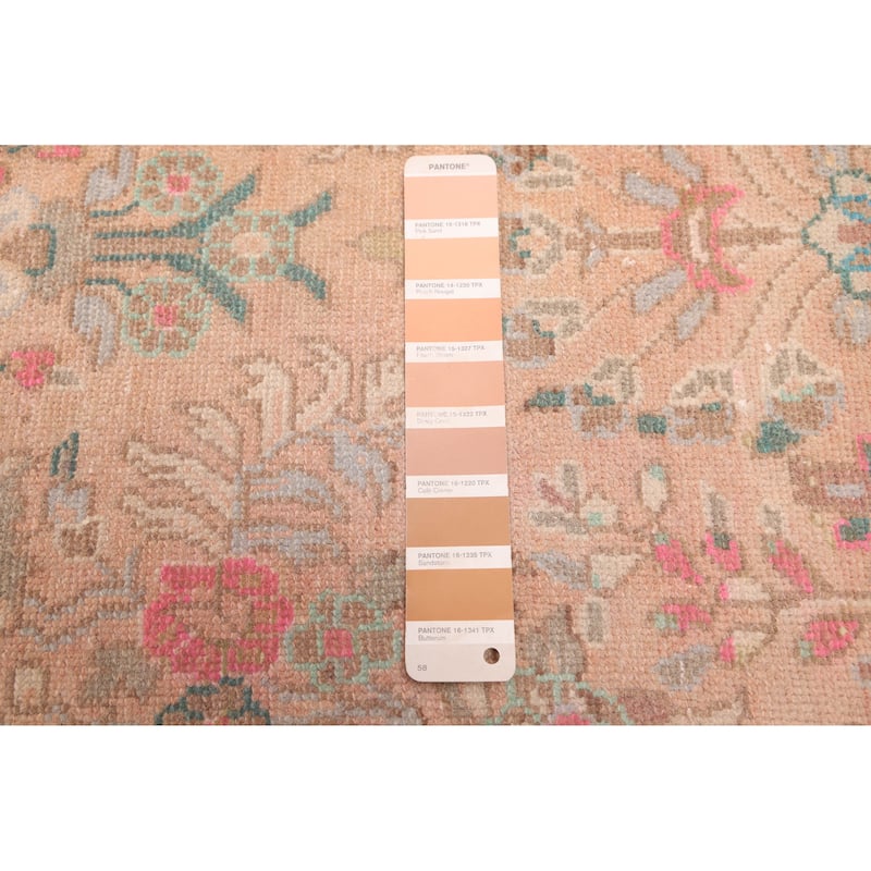 ECARPETGALLERY Hand-knotted Antalya Vintage Copper Wool Rug - 2'7 x 6'7