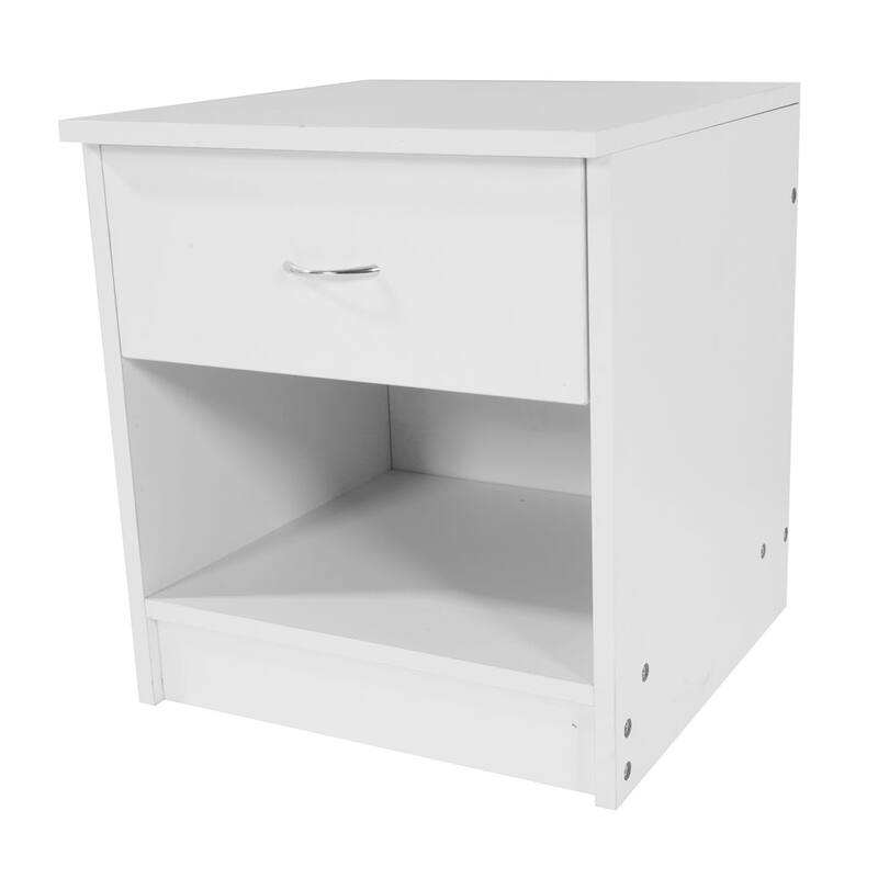 2PCS Nightstand with Drawer White