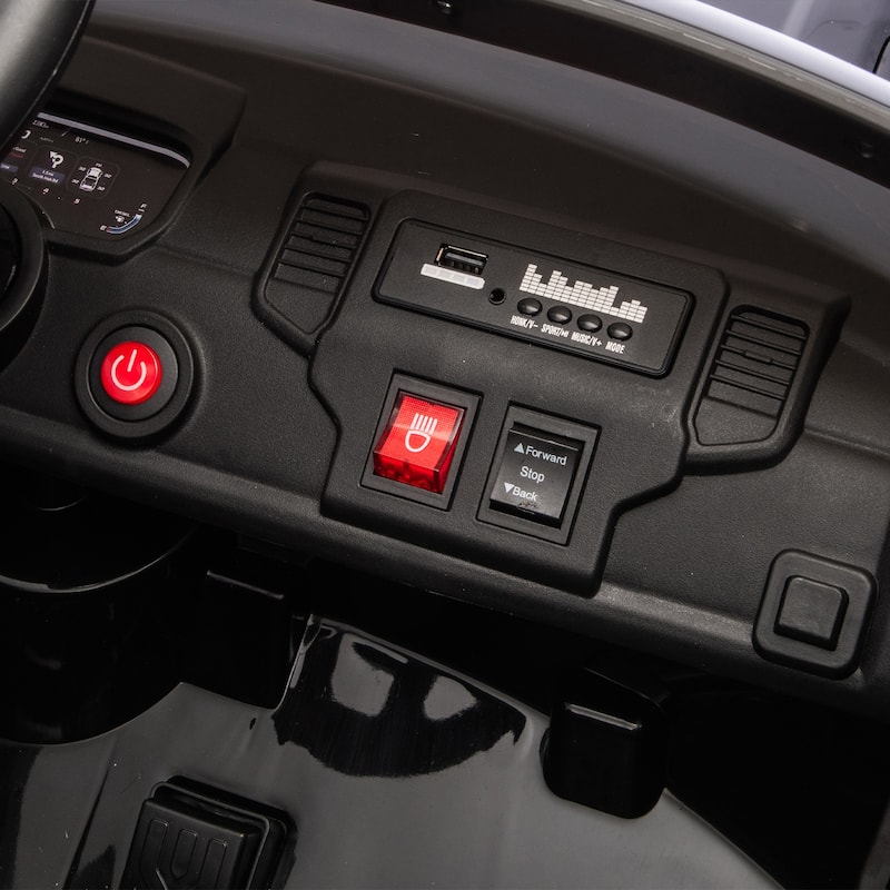 24V Licensed Dodge RAM 2500 Kids Ride On Truck with Remote, 2-Seater, Bluetooth Music, USB/MP3, Dual Motor & Suspension