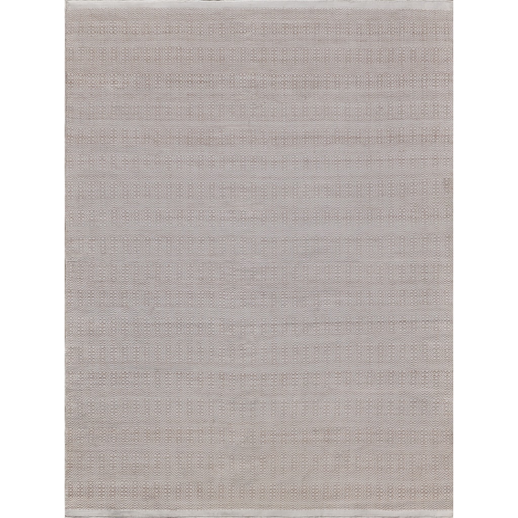 EXQUISITE RUGS Echo Indoor/Outdoor Flatweave PET yarn Ivory/Light Beige Area Rug.