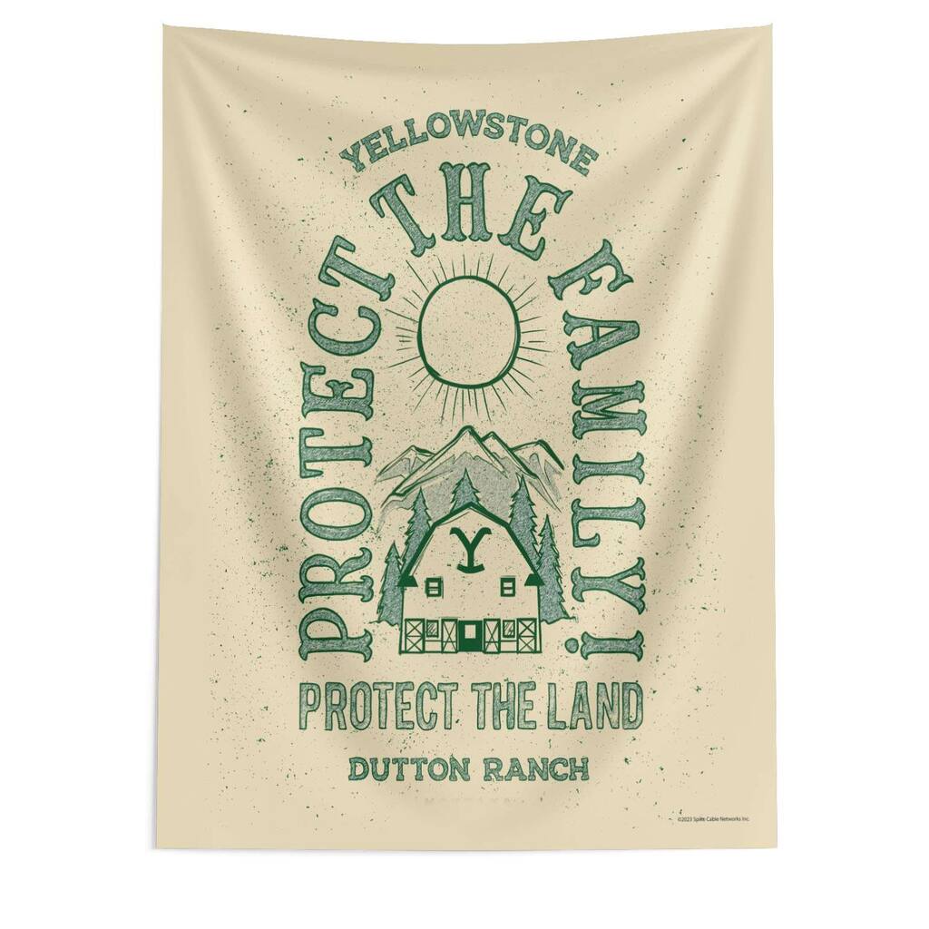 Paramount Yellowstone Protect The Family Wall Hanging - 50"x60"