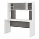 preview thumbnail 9 of 38, Echo 60W Credenza Desk with Hutch from Office by kathy ireland®