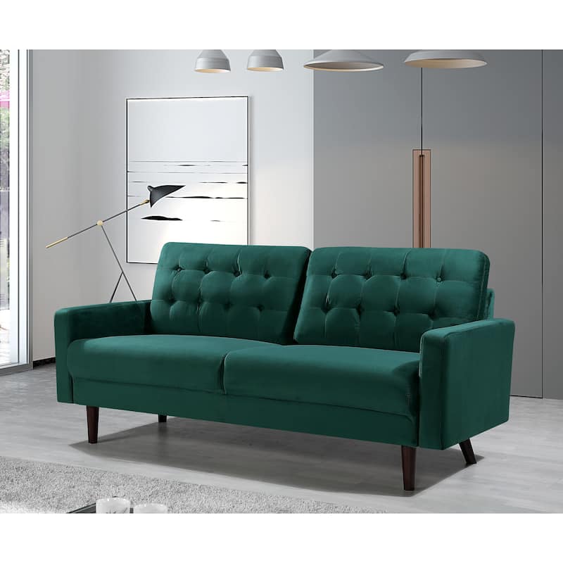 Carson Carrington Ingalund Velvet Tufted Sofa