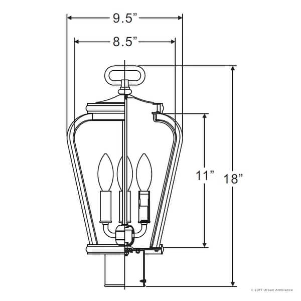 Shop Luxury French Country Outdoor Post Light 18 H X 9 5 W With Mediterranean Style Soft And Simple Design Black Silk Finish Overstock 19478120,Aesthetic Line Art Drawing