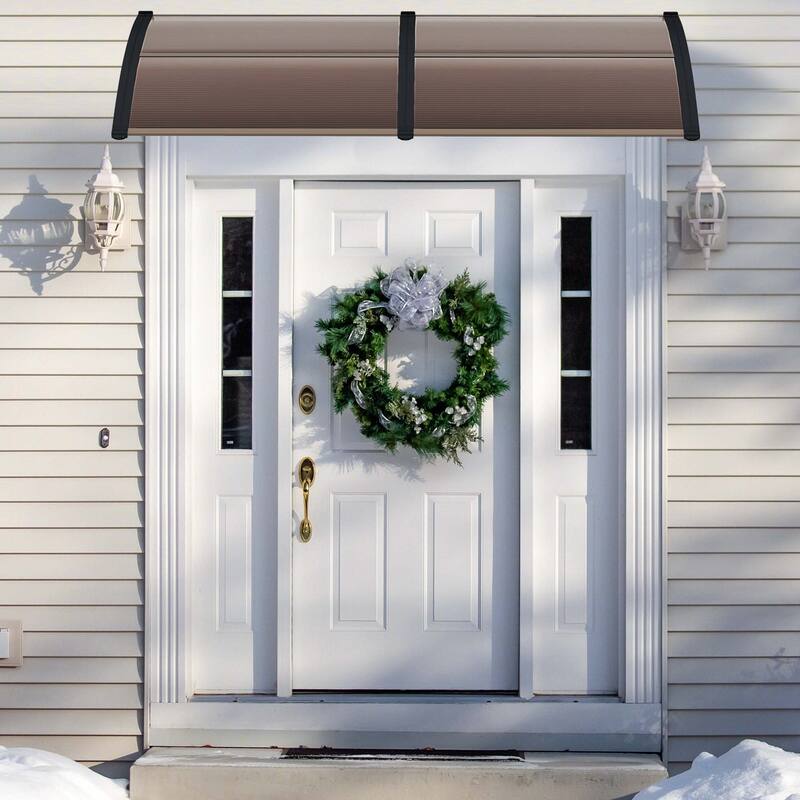 Costway 80'' x 40'' Patio Awning Canopy Outdoor Window Door Overhang - See Details