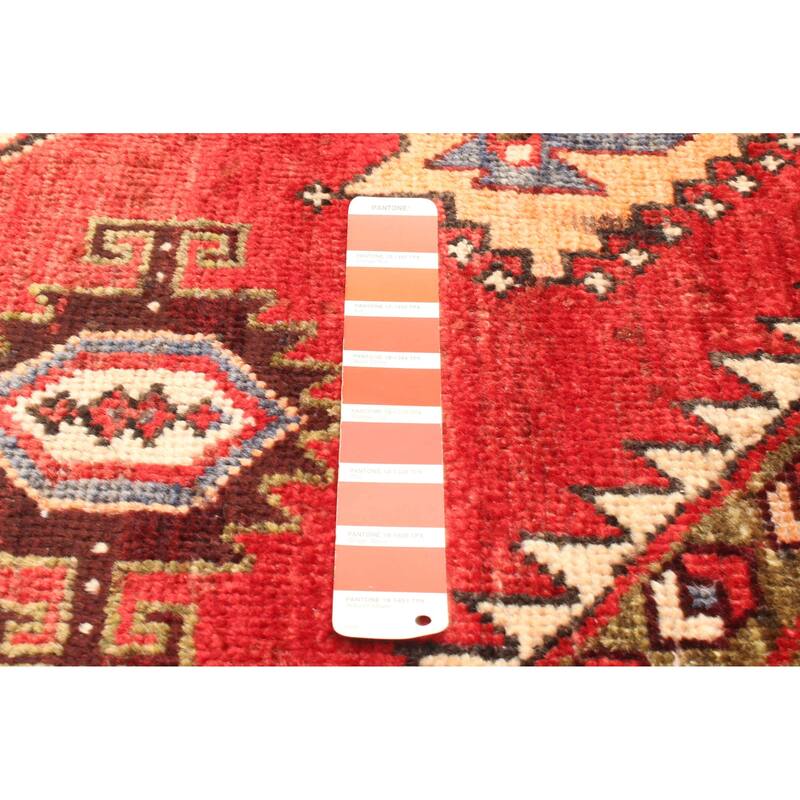 ECARPETGALLERY Hand-knotted Antalya Vintage Red Wool Rug - 4'2 x 6'7