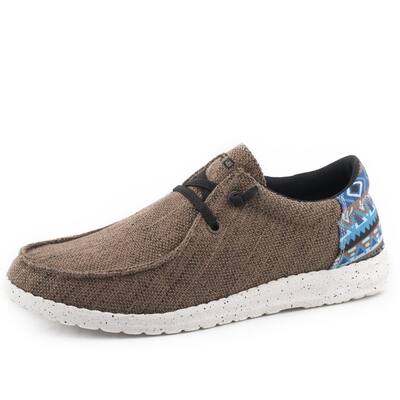 Roper Casual Shoes Mens Fabric Hang Loose Brown 09-020-1793-3013 BR