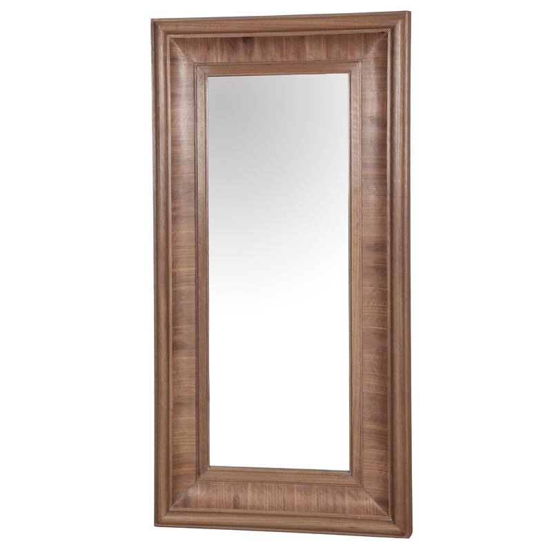 SAFAVIEH Couture Kaya 63.4-inch Large Vertical Rectangle Wood Mirror - 32.3"W x 3.1"D x 63.4"H
