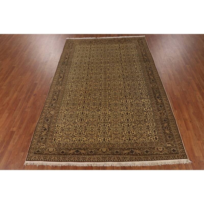 All-Over Anatolian Turkish Vintage Area Rug Hand-Knotted Wool Carpet - 6'7" X 9'10"