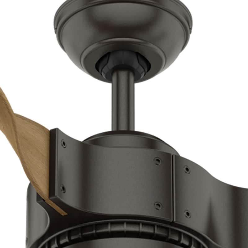 Hunter 54" Apache WiFi Ceiling Fan with LED Light Kit and Handheld Remote - Industrial - SMART FAN!