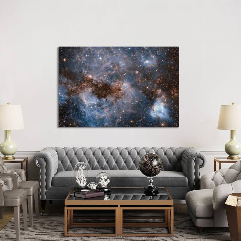 iCanvas "Maelstrom Of Glowing Gas And Dark Dust, Papillon Nebula, N159" by NASA Canvas Print