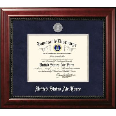 Patriot Frames Air Force 8.5x11 Discharge Executive Frame with Silver Medallion