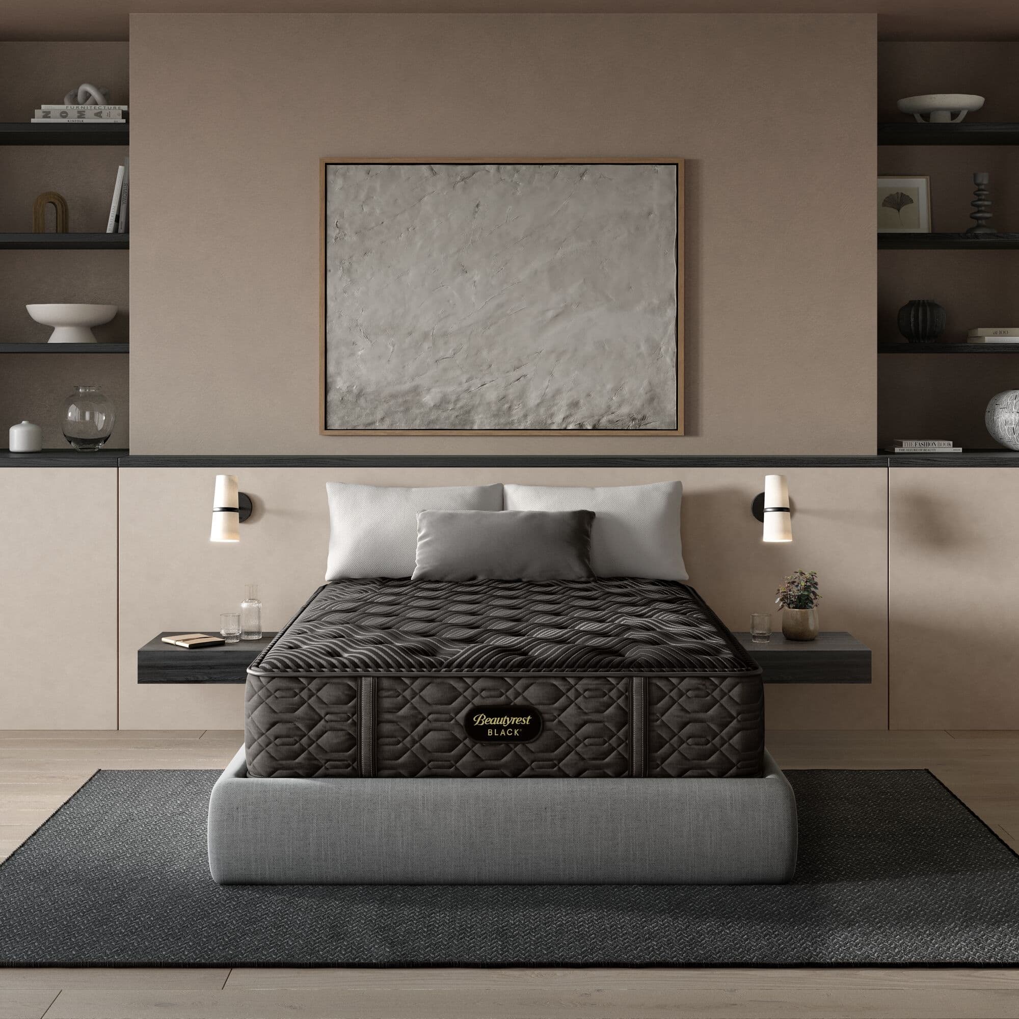 Beautyrest Black Series One 14.25" Medium Mattress Set