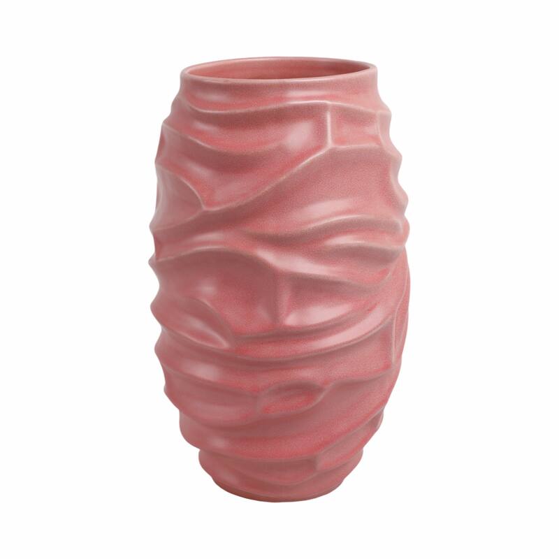 Porcelain Quinlan Classic Decorative Vase - Bean Red