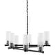 preview thumbnail 1 of 7, Quorum International 641-8 Mercier 8 Light 32" Wide Chandelier Matte Black