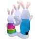 preview thumbnail 5 of 7, Fraser Hill Farm 4-Ft. Tall Bunny Rabbit Family, Outdoor/Indoor Blow Up Spring Inflatable with Lights - 4 ft.