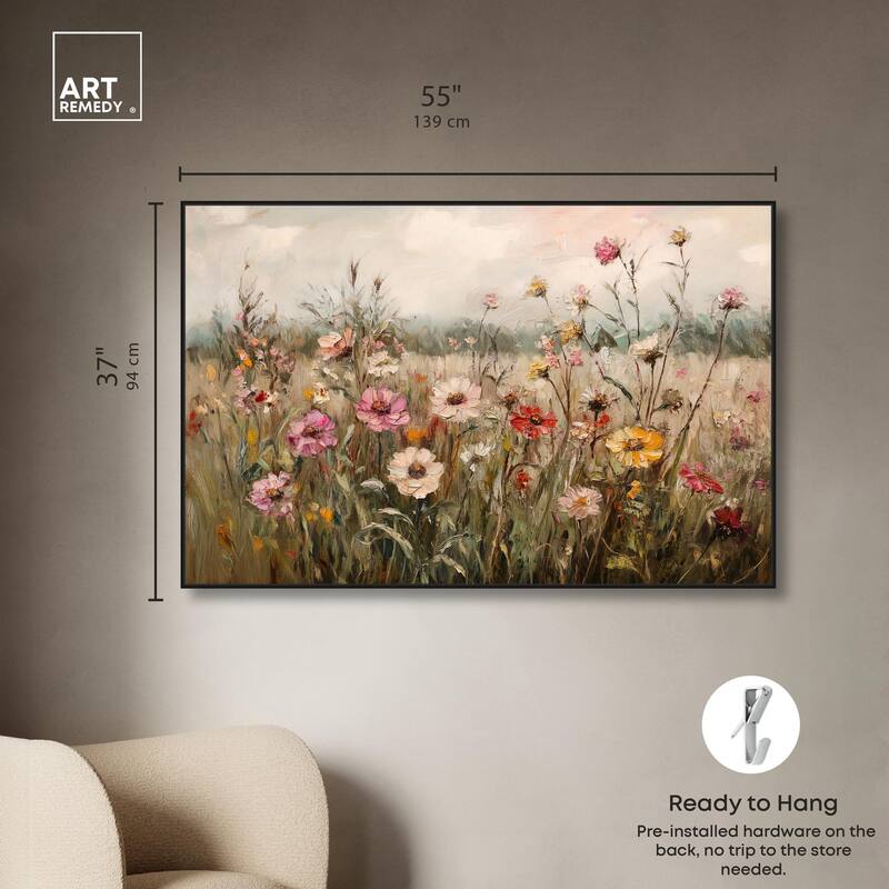 Vintage Blooms I Canvas by Art Remedy