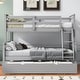 preview thumbnail 4 of 15, Twin over Full Bunk Bed with Ladder, Twin Size Trundle, Safety Guardrail
