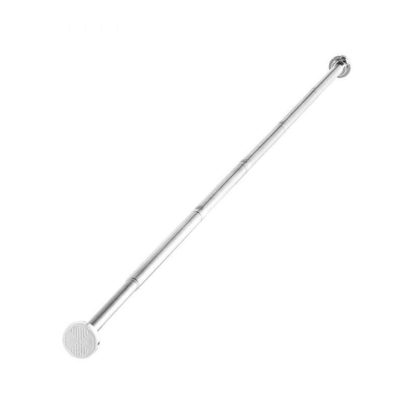 Extendable 28-76 in Tension Shower Rod Stainless Steel Heavy Duty for Bathrooms or Closets - 28-76 in