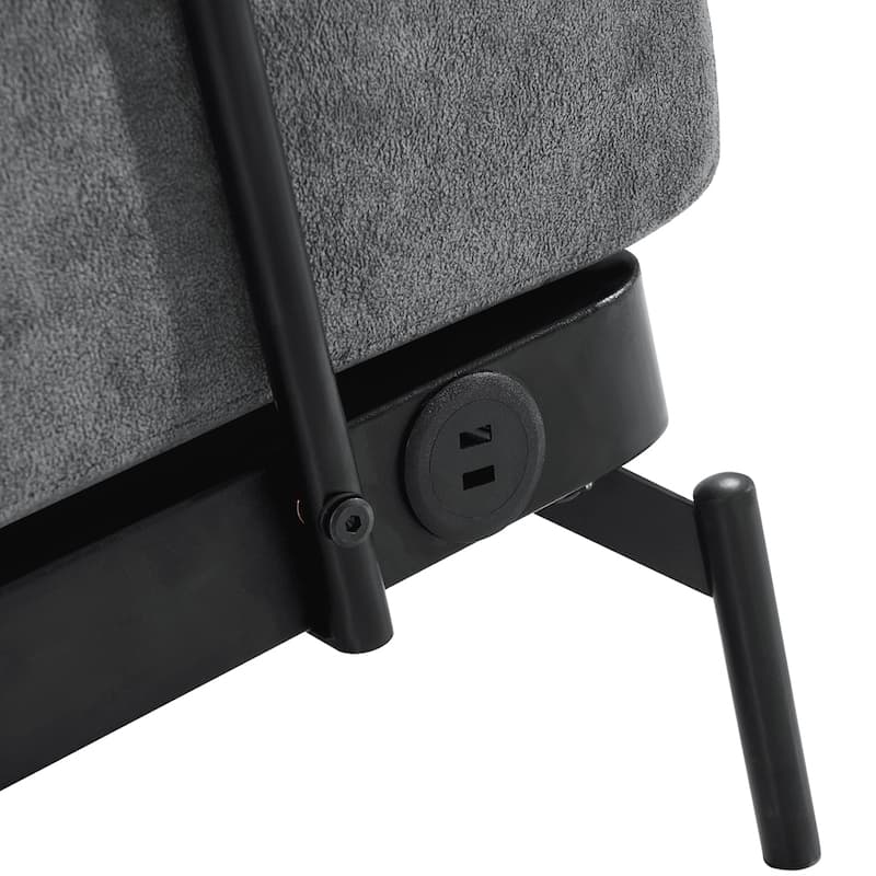 59 Inch Sofa Couch 2-Seater Sofa with Flexible USB Ports