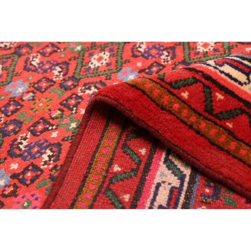 ECARPETGALLERY Hand-knotted Andelz Red Wool Rug - 2'11 x 10'0