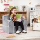 preview thumbnail 5 of 42, Costway Kids Sofa Toddler Foam Filled Armchair w/ Velvet Fabric Baby - See Details