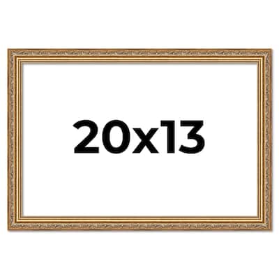 20x13 Frame Red Solid Wood Picture Frame Width 1.75 Inches | Interior Frame Depth 1 13/16 Inches