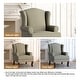 preview thumbnail 110 of 119, 31" W Modern Upholstered Linen Wing Back Accent Chair with Rolled Arm